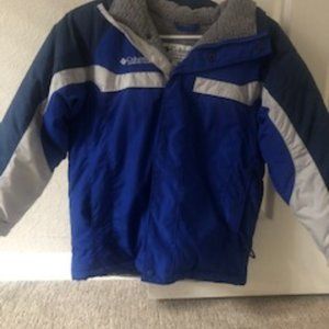 Columbia Ski Jacket youth 10/12, Slalom ski pants youth med, thinsulate gloves